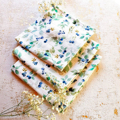 Pieluszka bambusowo - bawełniana z jonami srebra - Ulewajki 3 szt. – Mary Berry Jagódki