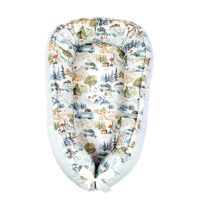 Kokon niemowlęcy - Mary Berry ADVENTURE VAN Velvet gładki Popiel