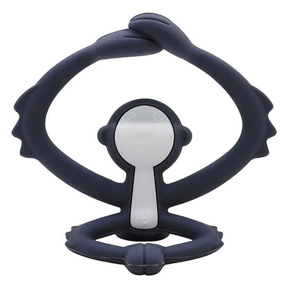 Gryzak dla niemowlaka - Zabawka Małpka - Mombella Grey