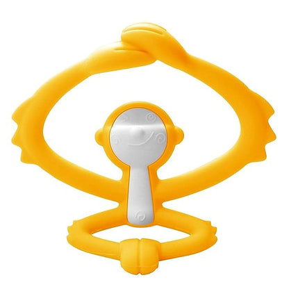 Gryzak dla niemowlaka - Zabawka Małpka - Mombella Yellow