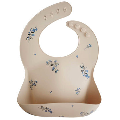 Śliniak silikonowy - Mushie Lilac Flowers