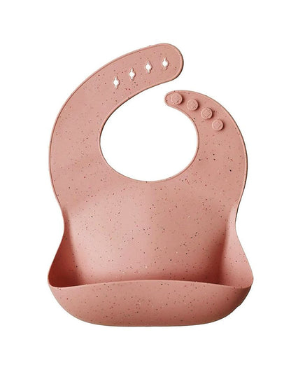 Śliniak silikonowy - Mushie Peach Terazzo