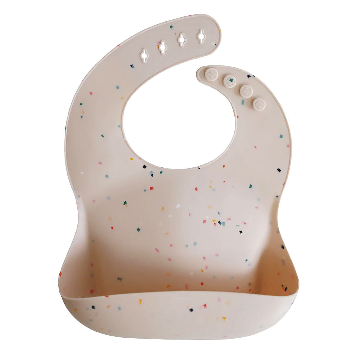 Śliniak silikonowy - Mushie Vanille Confetti