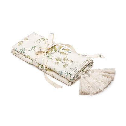 Otulacz babambusowy 75x100 cm / 100x120 cm - boho - My Memi botanic 100x120