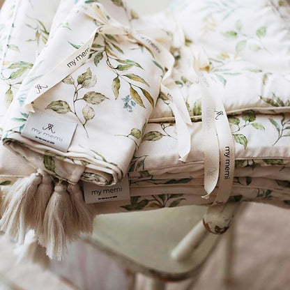 Otulacz babambusowy 75x100 cm / 100x120 cm - boho - My Memi botanic 100x120