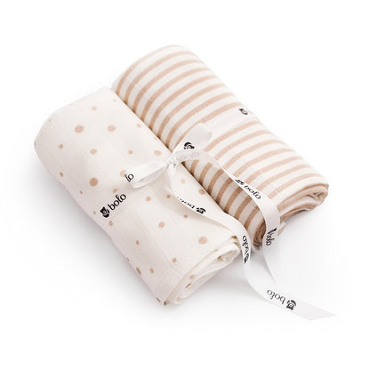 2Pak otulaczy PREMIUM z aloesem 75x75 cm - Bolo beżowy