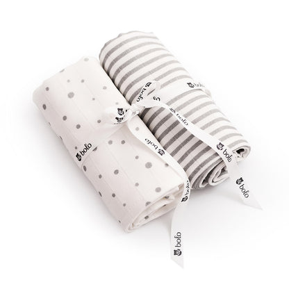 2Pak otulaczy PREMIUM z aloesem 75x75 cm - Bolo szary