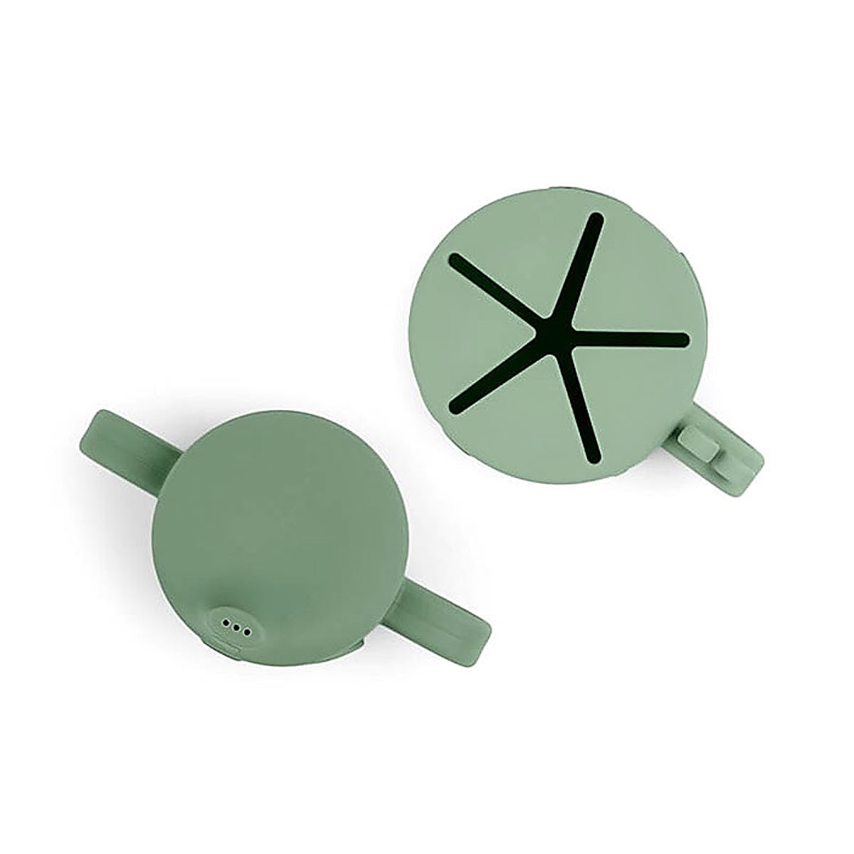 Done by Deer - Kubek z nakładką i kubek na przekąski green