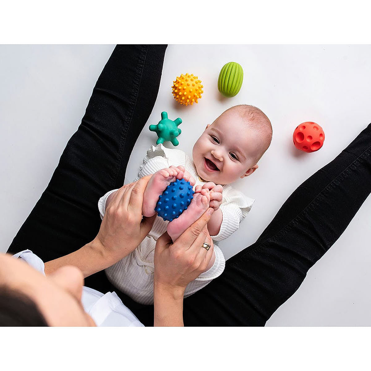 Piłki sensoryczne Sensorky - Mom's Care 5 sztuk - pastelowe