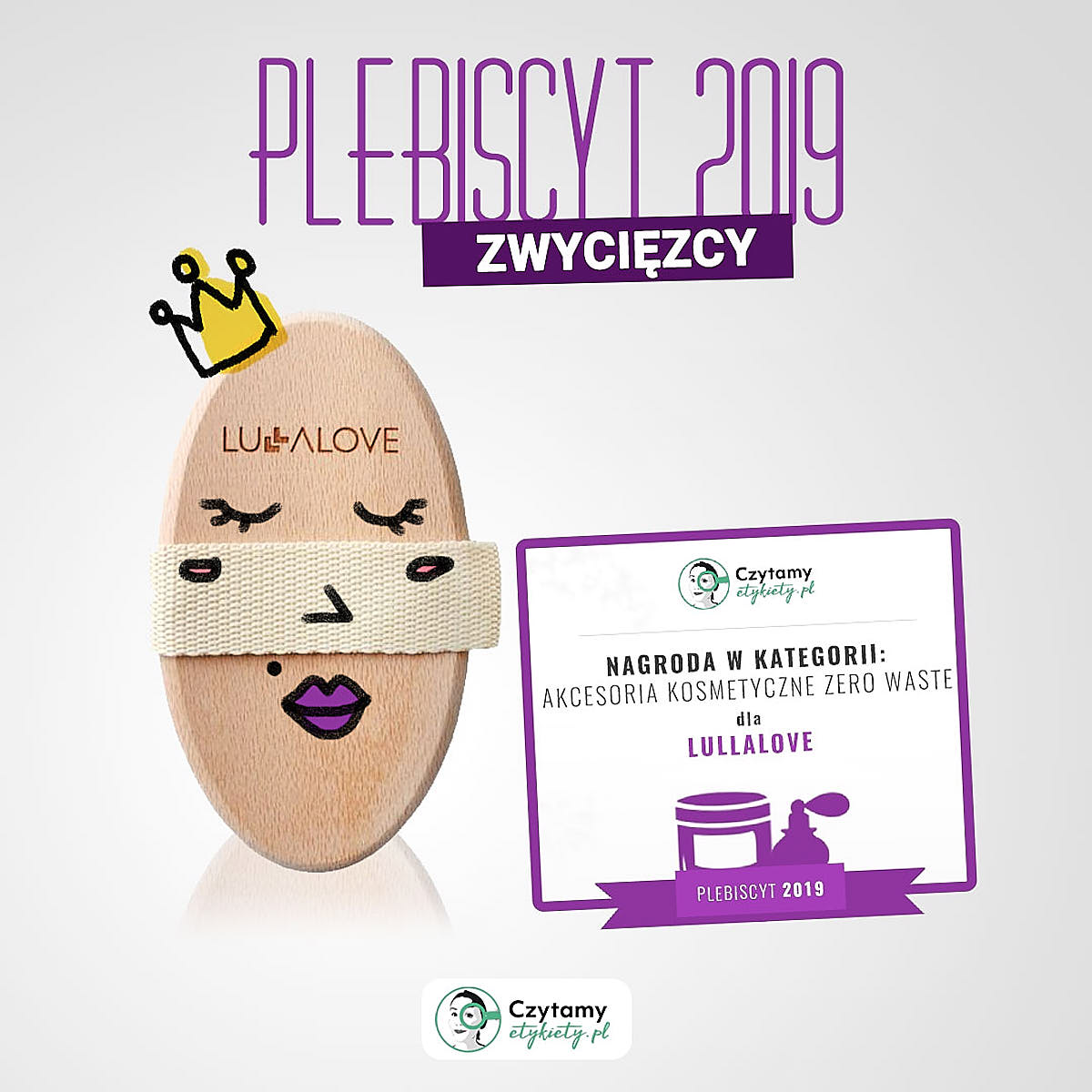 Okrągła szczotka tampico do masażu na sucho - Lullalove