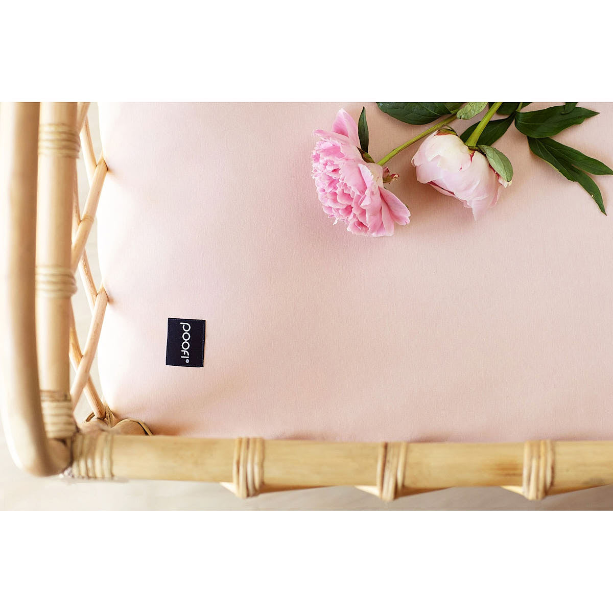 Prześcieradło Organic&Color 60x120 cm / 70x140 cm - Poofi pudrowy 60x120