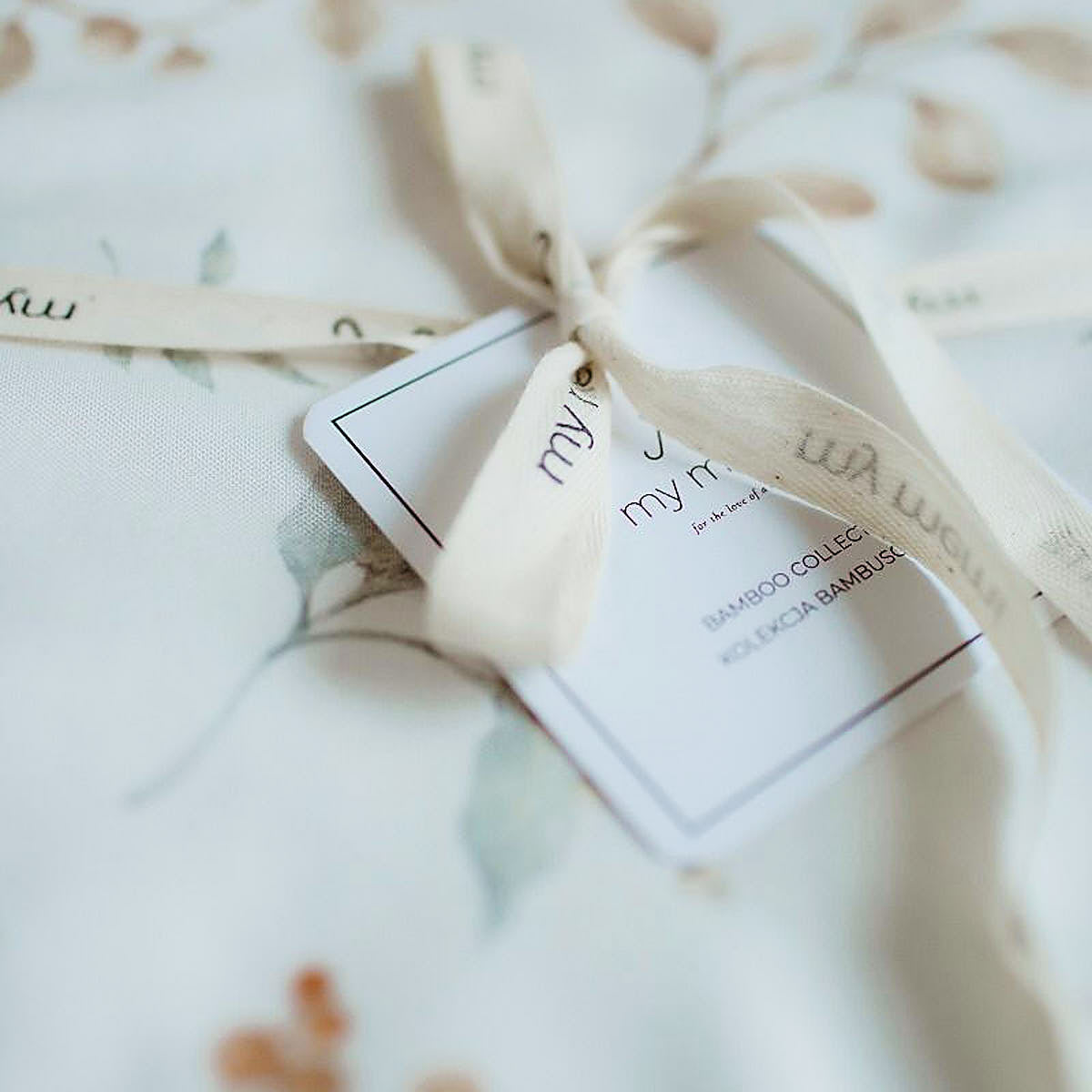 Otulacz babambusowy 75x100 cm / 100x120 cm - boho - My Memi nature 75x100