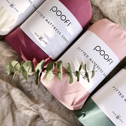 Prześcieradło Organic&Color 60x120 cm / 70x140 cm - Poofi pudrowy 60x120