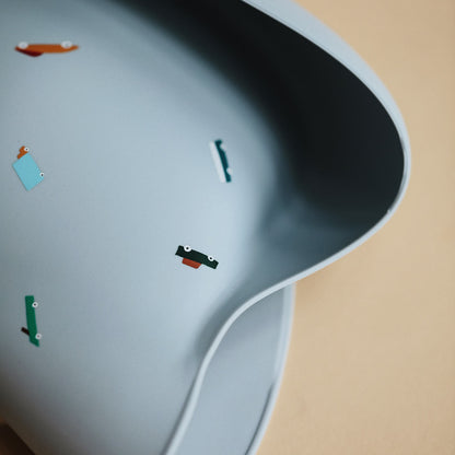 Śliniak silikonowy - Mushie Retro Cars