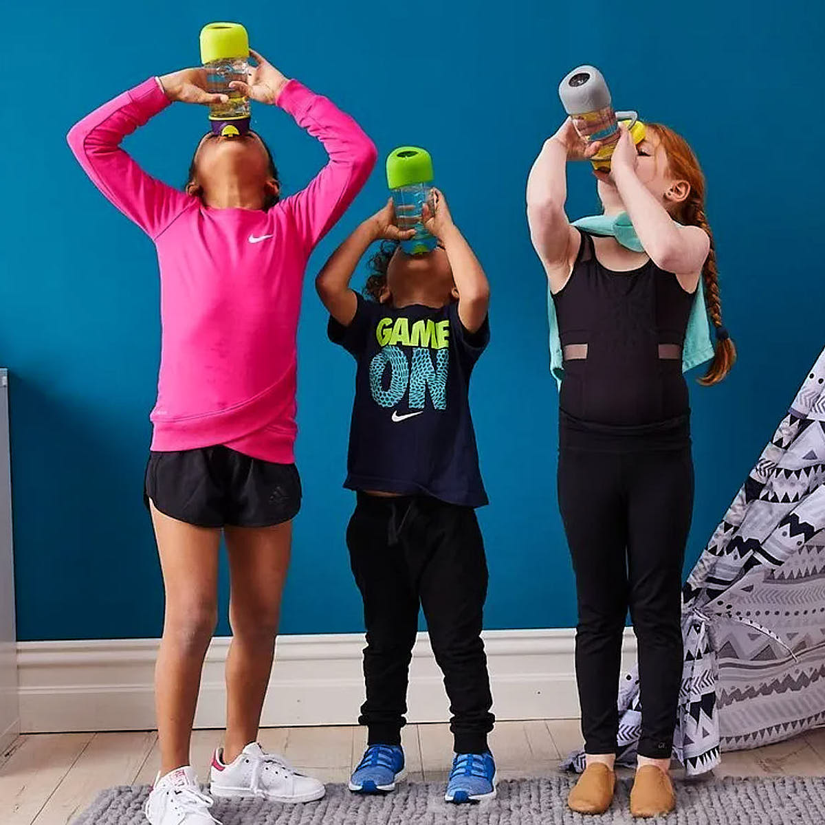 B.BOX - tritanowa butelka ze słomką 450ml Indigo Rose