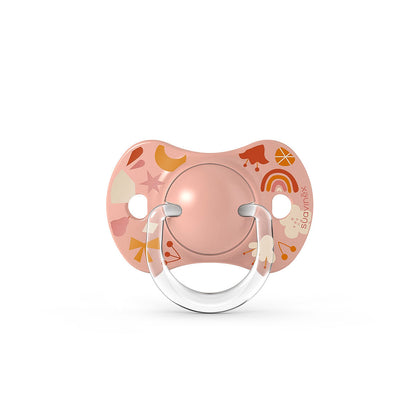 Smoczek fizjologiczny silikonowy SX Pro 2 szt. - Suavinex Forest - różowy 0-6 m