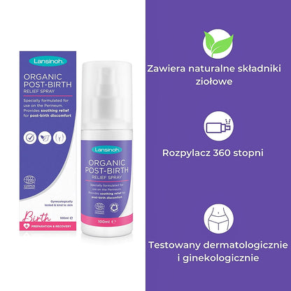 Organiczny poporodowy spray przeciwbólowy - Lansinoh