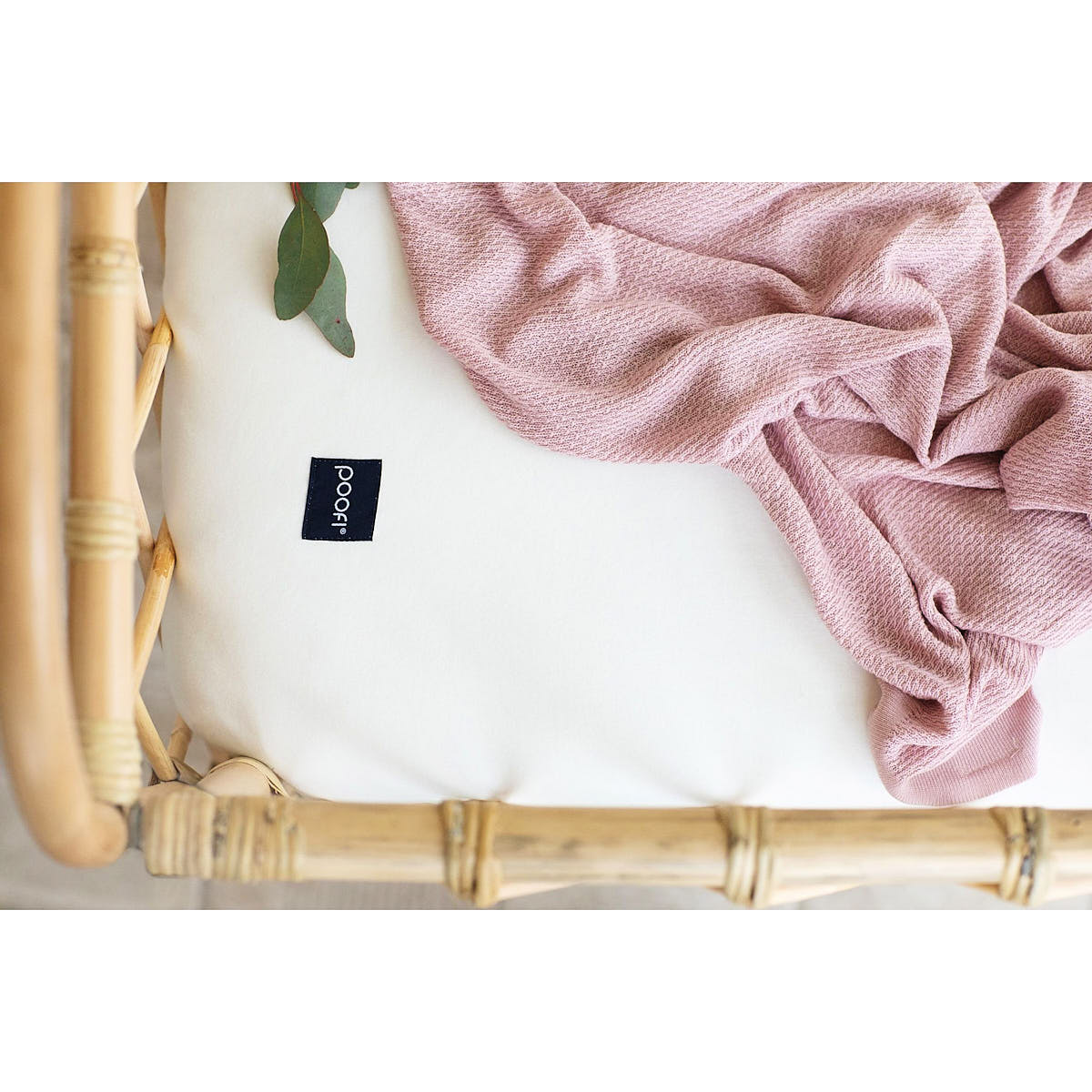 Prześcieradło Organic&Color 60x120 cm / 70x140 cm - Poofi śmietanka 70x140