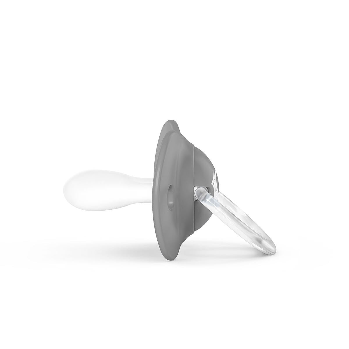 Smoczek fizjologiczny silikonowy SX Pro 2 szt. - Suavinex Fox - szary 6-18 m