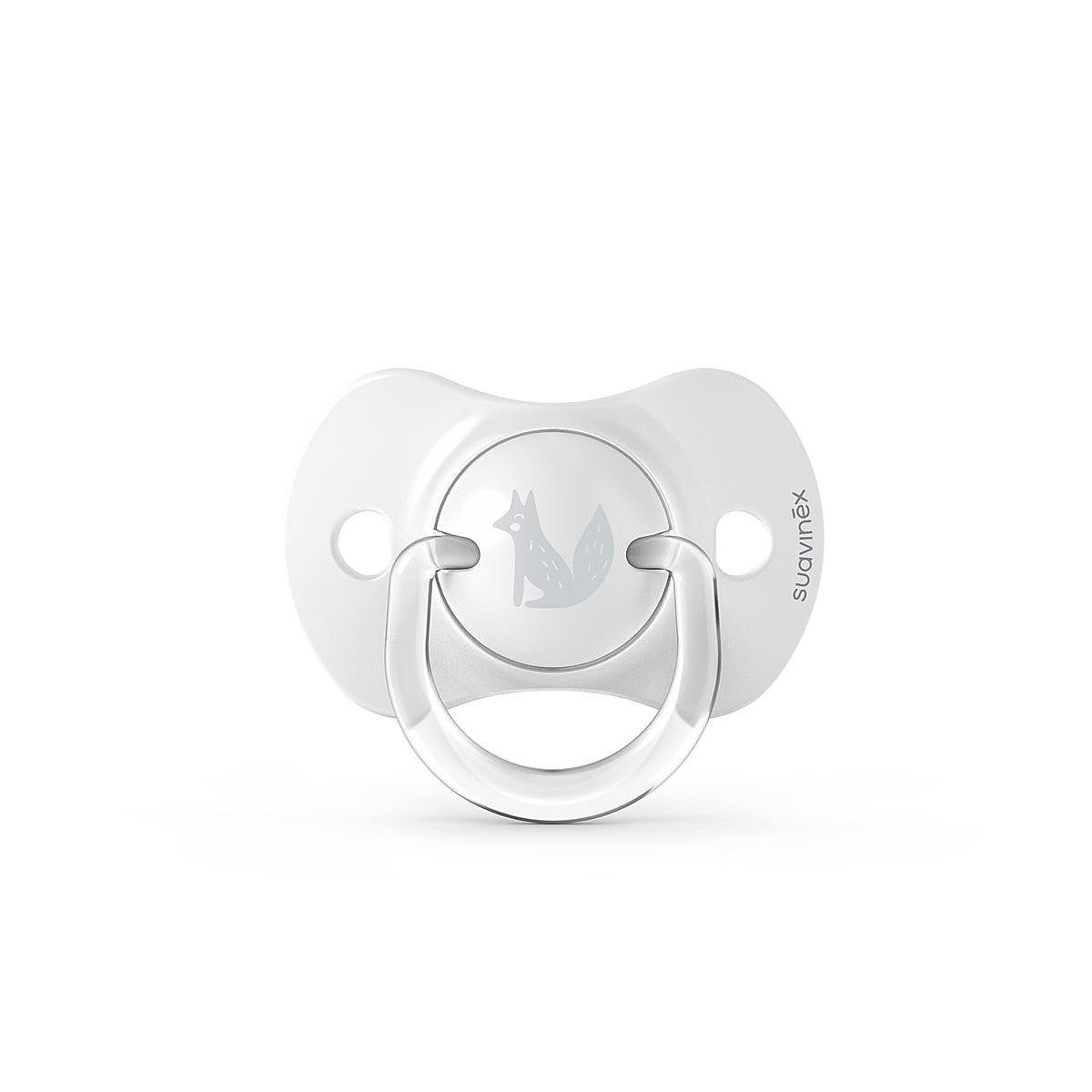 Smoczek fizjologiczny silikonowy SX Pro 2 szt. - Suavinex Fox - szary 0-6 m