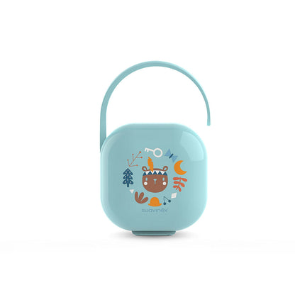 Etui na smoczek - Suavinex Forest - niebieski