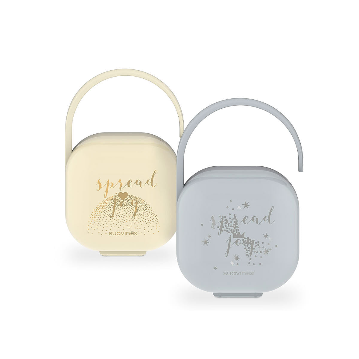 Etui na smoczek - Suavinex Spread joy - szara korona