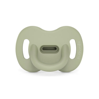 Smoczek fizjologiczny silikonowy SX Pro Colour Essence - Suavinex Zielony 6-18 m