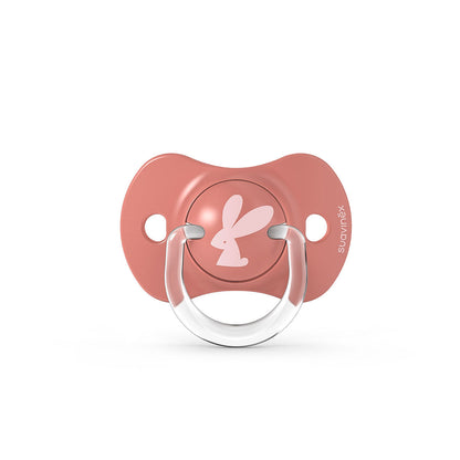 Smoczek fizjologiczny silikonowy SX Pro 2 szt. - Suavinex Forest - różowy 0-6 m