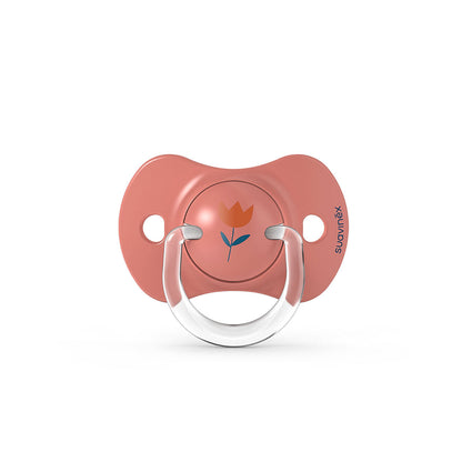 Smoczek fizjologiczny silikonowy SX Pro 2 szt. - Suavinex Forest - różowy 6-18 m