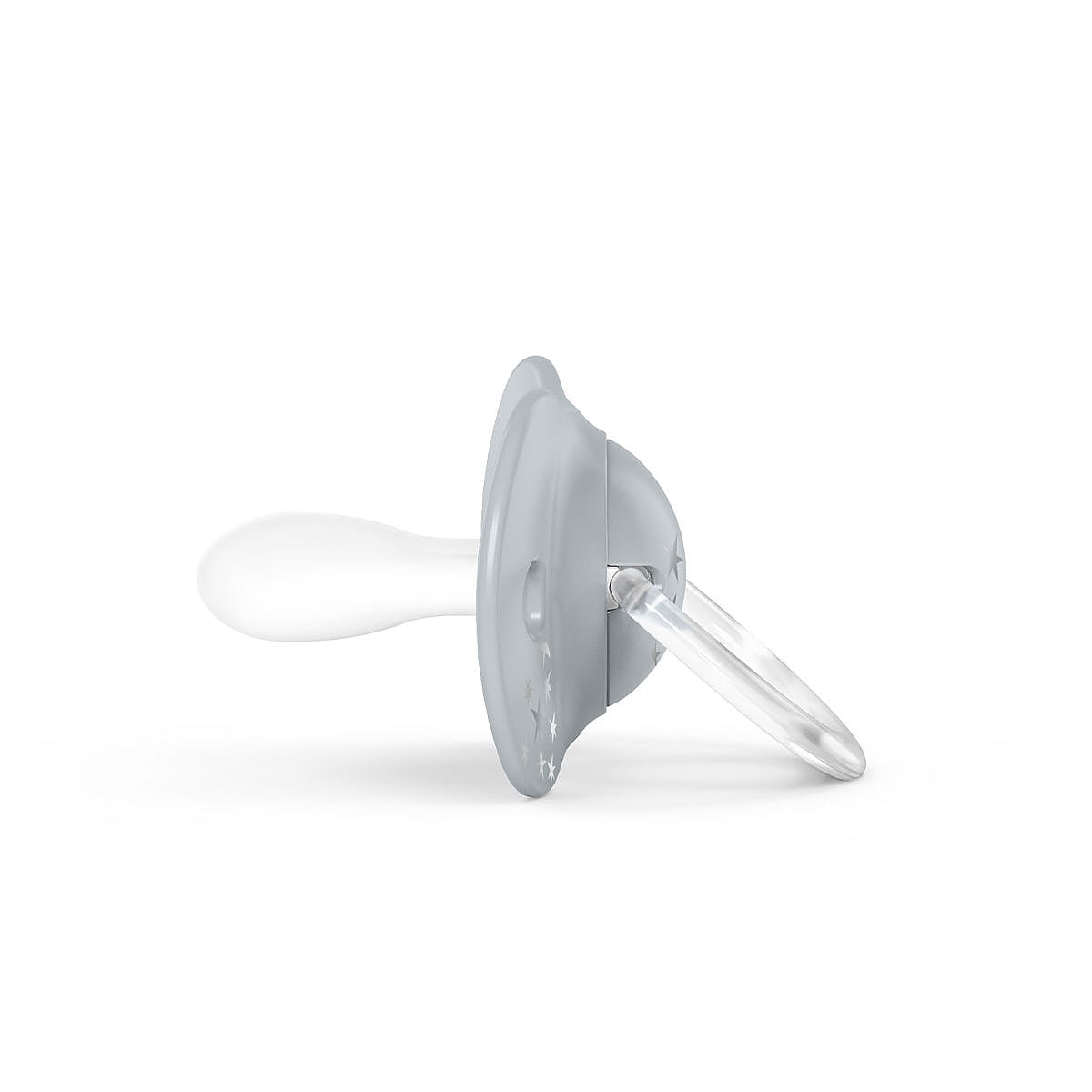 Smoczek fizjologiczny silikonowy SX Pro 2 szt. - Suavinex Spread Joy - szara korona +18 m