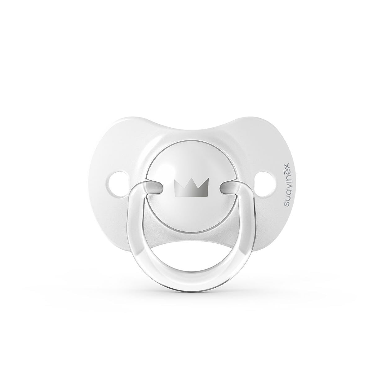 Smoczek fizjologiczny silikonowy SX Pro 2 szt. - Suavinex Spread Joy - szara korona 0-6 m