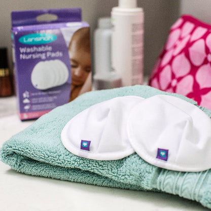 Wkładki laktacyjne wielorazowego użytku w kolorze białym - Lansinoh