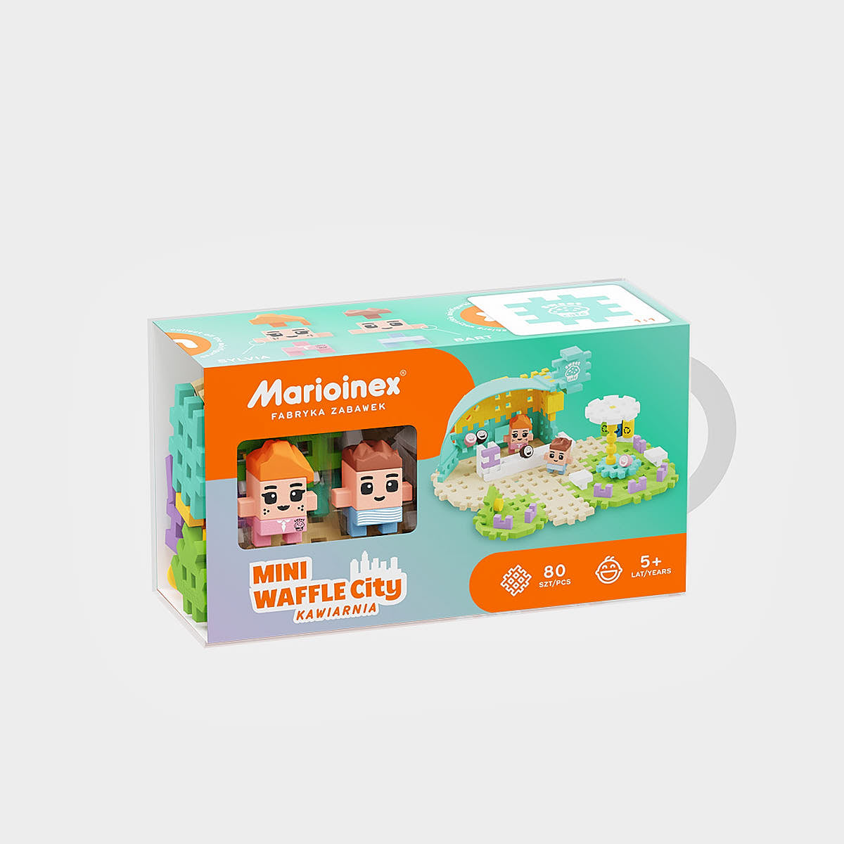 Klocki Mini Waffle City Kawiarnia 80szt - Marioinex